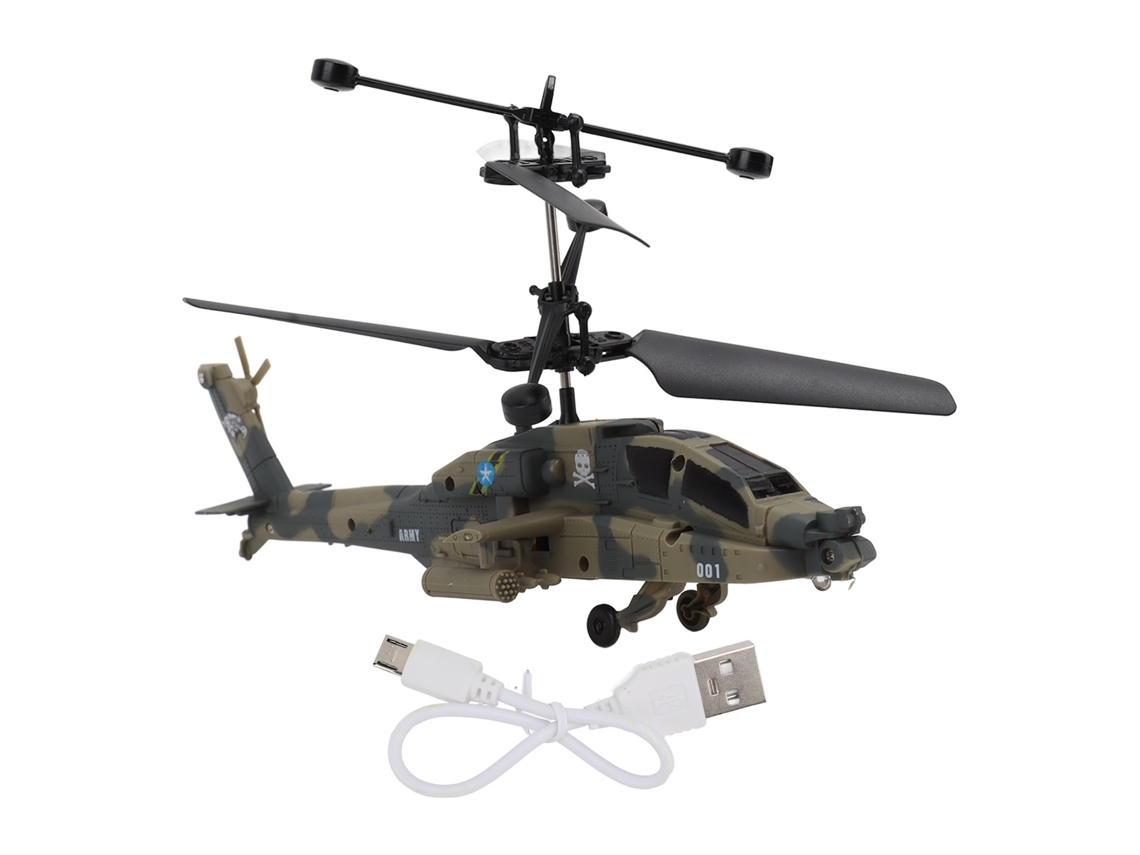 Mali brinquedo Aeronave de Indução Estável Usb Recarregável com Desligamento Automático Cor Camuflagem Verde para Crianças Acima de 8 Anos