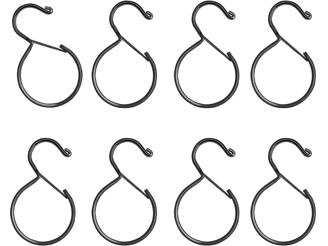Gancho Em S De Metal Fácil Pendurar, Com Design De Mola, Resistente À Corrosão, Ideal Armários, Decoração De Parede