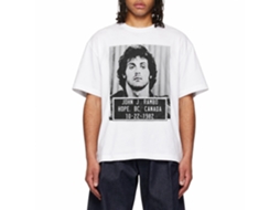 Rockinstone Rambo Movie Mugshot White Adult T-shirt Size:xxl