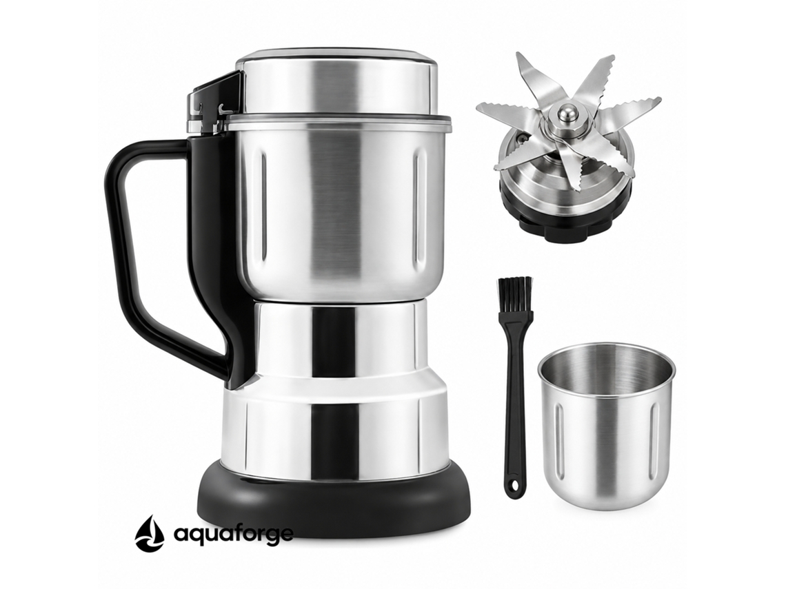 Moinho Elétrico Aquaforge Com 0,5 L E 120 W Para Grãos E Especiarias