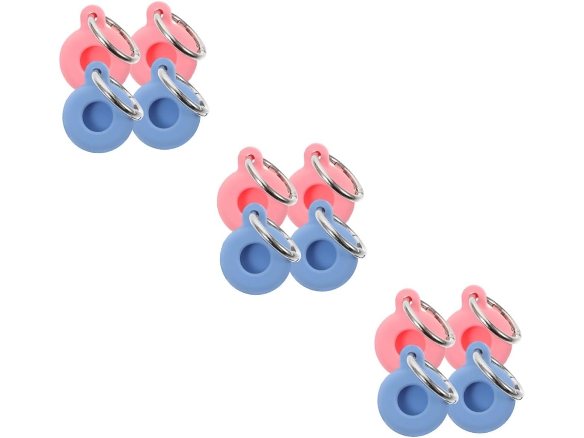 Estojo De Silicone Com 12 Peças Para Acessórios Portáteis, Anti-perda, Compatível