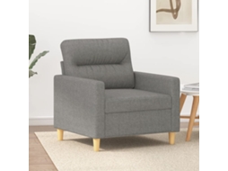 Vidaxl Poltrona 60 Cm Tecido Cinzento-escuro