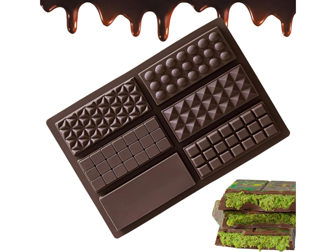 Formas Antiaderentes Extra Profundas Chocolate E Doces (6 Unidades)