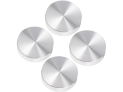 Adaptador Circular De Metal Callaron Para Mesa Jantar Com Tampo Vidro, Conjunto De 4 Peças Em Liga Alumínio, Fácil De
