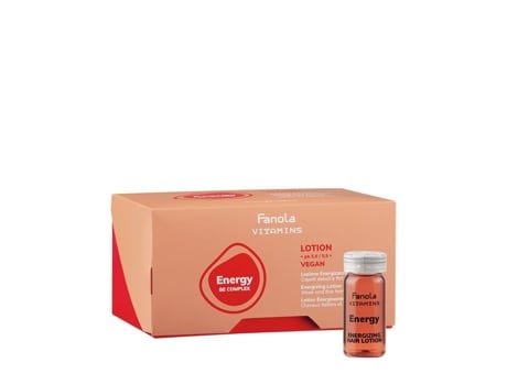 Loção Energizante Fanola Vitamins Energy Be Complex 12x10ml