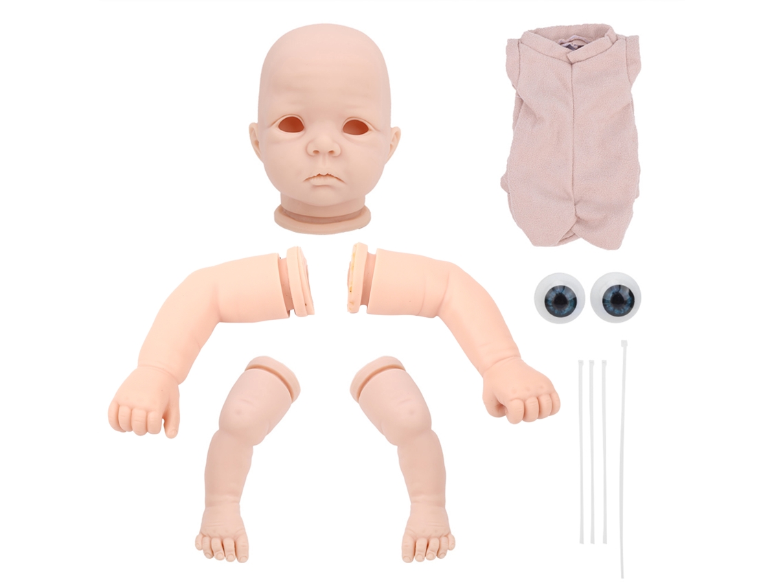 Ats kit de Boneca Reborn de 21 Polegadas Sem Pintura Olhos Grandes Peças Diy Boneca Menina Presente Infantil