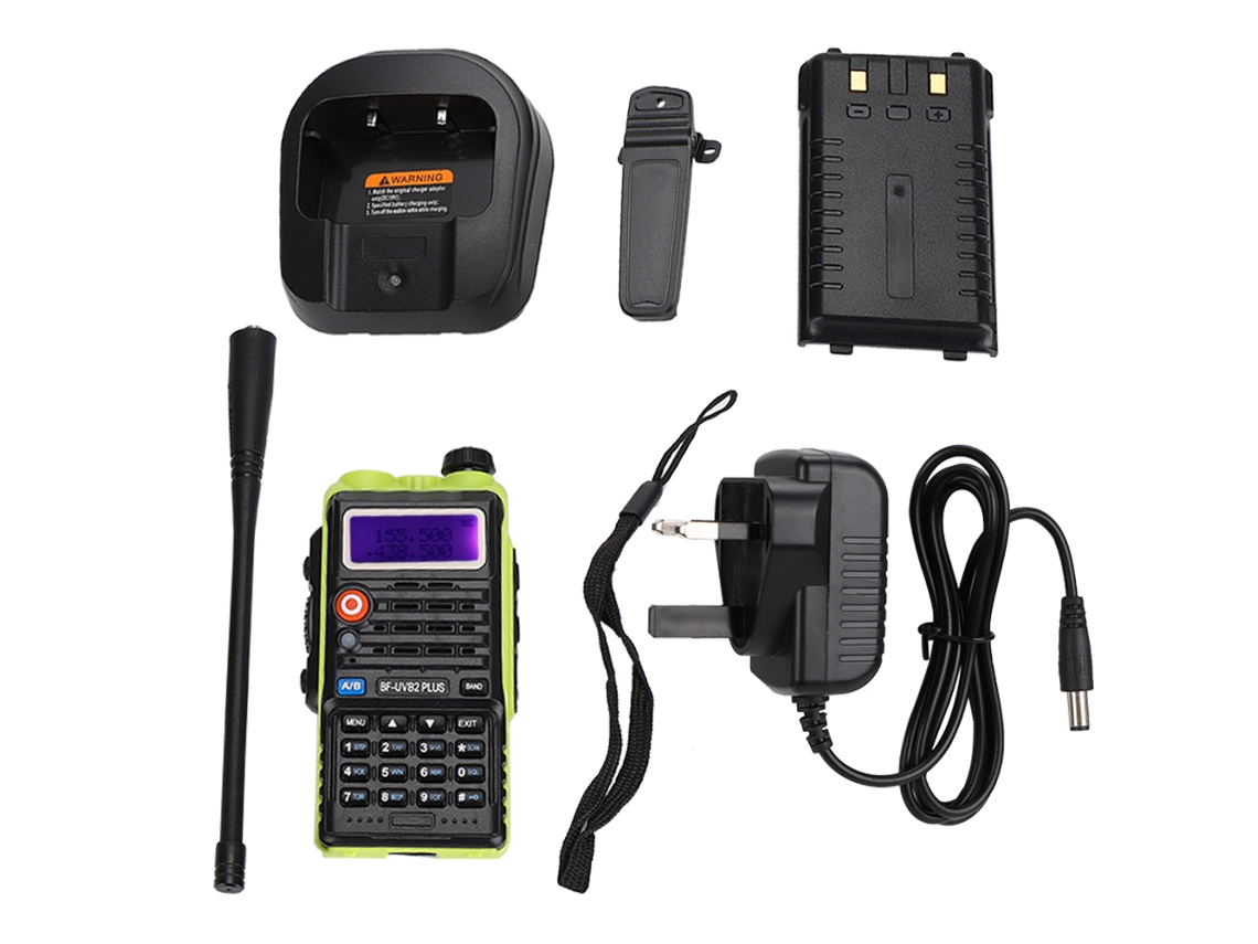 Rádio Walkie Talkie Vhf Sem Fio De Dois Way Com Bateria De Íon De Lítio Bf Uvb2plus Portátil Recarregável