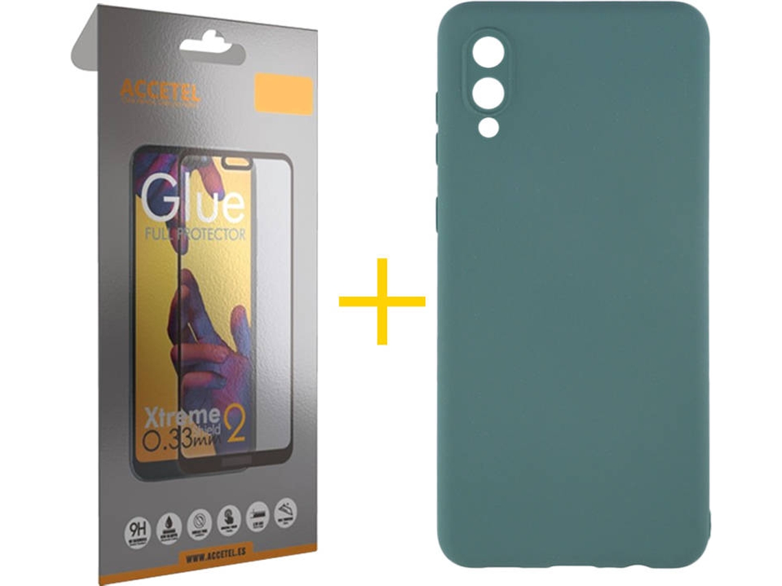 Capa e Película Samsung A02 ACCETEL 2306 Verde