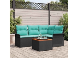 Vidaxl Conjunto De Sofá De Jardim 5 Unid. 4-número De Lugares