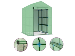 Maison Exclusive - Estufa Com Prateleiras 143x143x195 Cm Aço