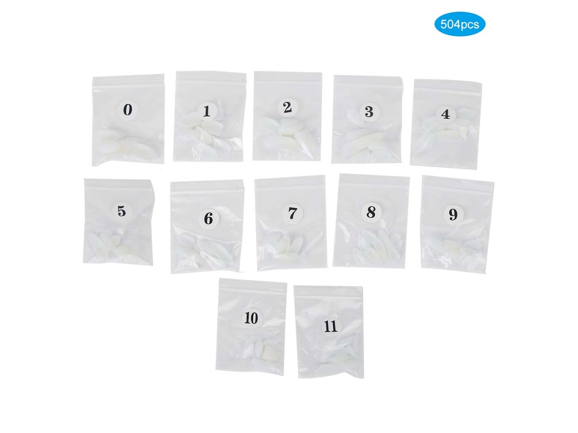 504pcs Pontes De Unhas Falsas De Superfície Mate Vestíveis Ferramenta De Manicure Diy Natural Prática