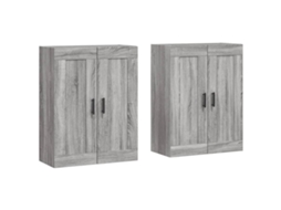 Móveis de Parede 2 Pcs Derivados de Madeira Cinzento Sonoma MAISON EXCLUSIVE