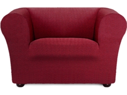 Capa de Poltrona EYSA Chester/Klippan Premium Jaz Tecido Multielástico (130 x 110 x 100 cm - Poliéster e Algodão - Burdeos)