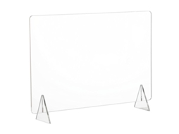 KOFIHETY Protetor De Espirros De Acrílico Para Bancada De Mesa, Escudo Protetor Com Design Independente, Tela Divisória Transparente E Cristalina Para Balcão D