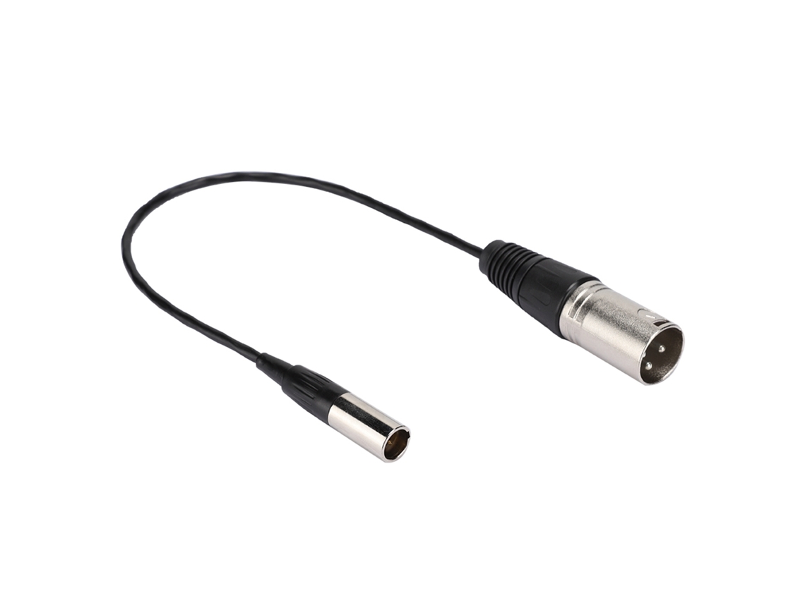 Cabo de Áudio Mali Mini Xlr 3pin Macho para Microfone de Câmera Canon, 30cm
