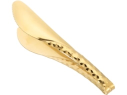 Pinça Para Alimentos Vosarea Gold Em Aço Inoxidável, Fácil De Limpar, Peça Única, Ideal Para Bifes, Cozinha E