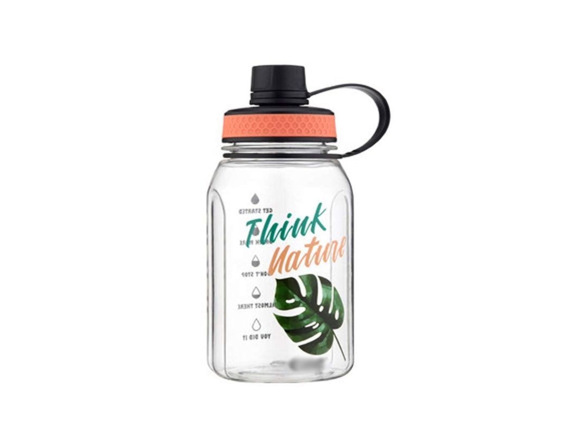 Garrafa de água esportiva Rebe-Linjou, 900ml, material seguro, alça larga, ideal para academia e viagens.