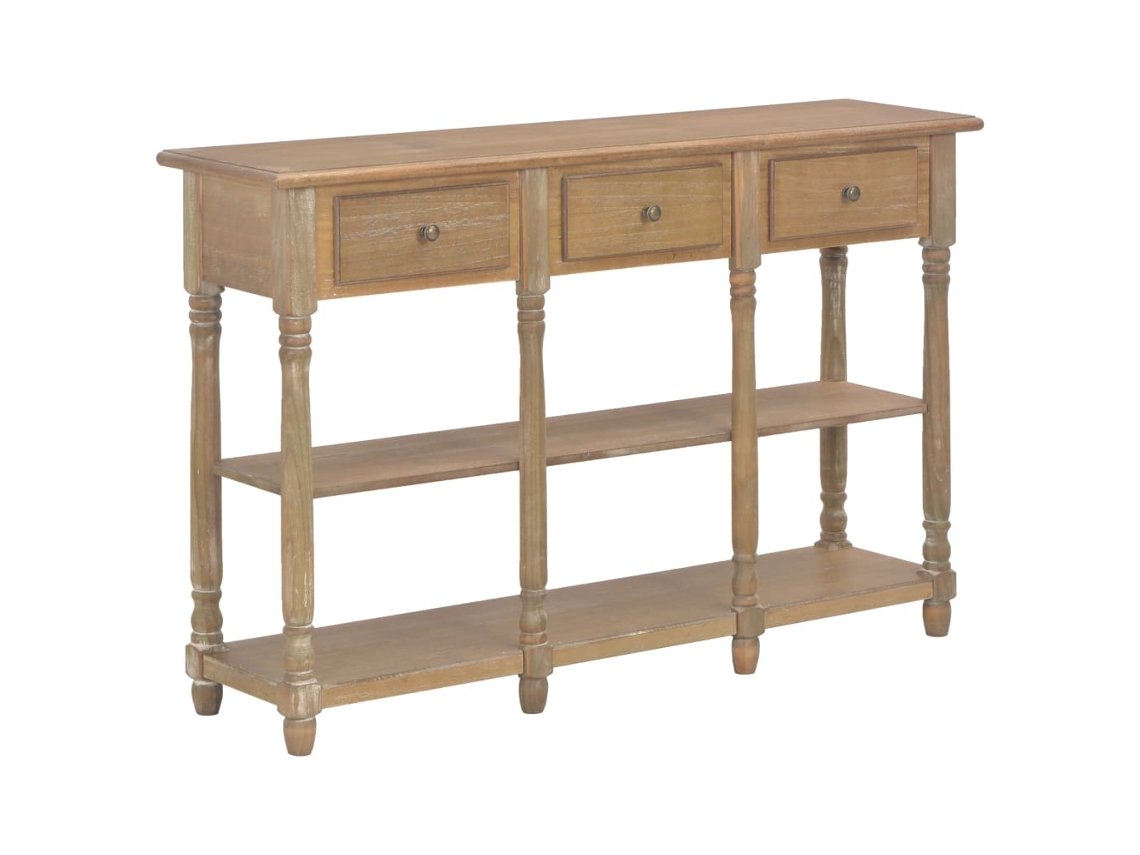 Console Table, Console Tables Vidaxl Marrom Madeira Processada (n/a)