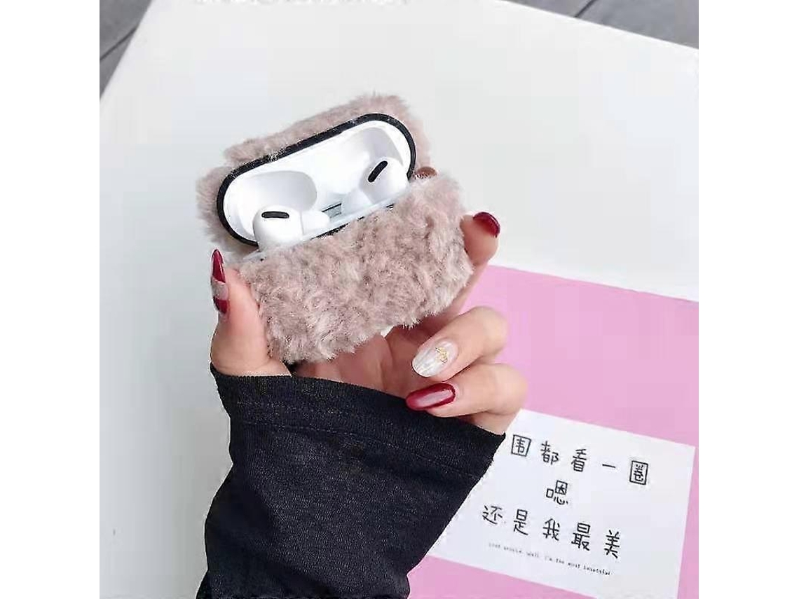 Capa protetora de pelúcia Hengrongshen para fones de ouvido Bluetooth Apple Airpods Pro