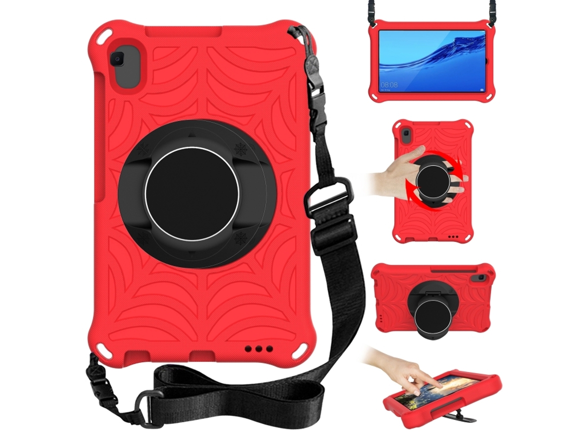 Capa Eva Padrão Aranha‑rei Halinuia Com Alça E Suporte De Ombro Ajustável Para Huawei Mediapad M5 Lite 8.0 Polegadas