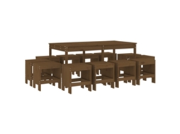 Garden Dining Set, Garden Dining Sets Vidaxl Marrom Madeira De Pinho (n/a)