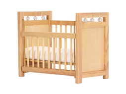 Mali cama de Bebê Miniatura de Madeira 1:12 para Casinha de Bonecas Decoração Brinquedo