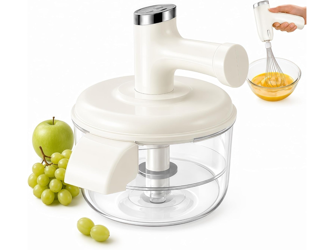 Descascador E Liquidificador Elétrico De Frutas, 2em 1, Automático Branco