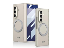 Capa Para Celular Gkk Com Dobradiça Magnética Integrada, Cobertura Total E Suporte Giratório Para Samsung Galaxy Z Fold7 5g.
