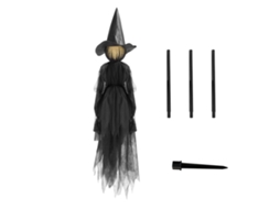 Estátua De Jardim Escultura Criativa De Bruxa Decoração De Halloween Slowmoose