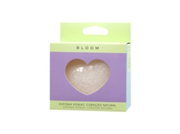 Esponja de Konjace em Coração Natural BLOOM BEAUTY