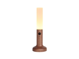 Luz Noturna Inteligente com Sensor de Movimento Madeira Sólida Lâmpada de Mesa Parede Led Recarregável