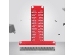 Laxiscreed 2 Placas De Expansão Gpio T-shaped 40 Pines Compatível Com Raspberry Pi 1b/2b/3b