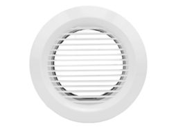 Gradeira Ar Redonda 150mm Abs para Exaustão Banheiro Cozinha