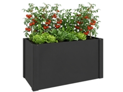 Cama Elevada Aberta, Vaso com Poste de Reforço e Luvas, 102 X 52 X 55 Cm, Preto