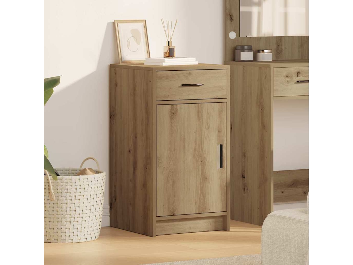 Vidaxl Buffet Carvalho Artesanal 40 X 40,5 X 75 Cm