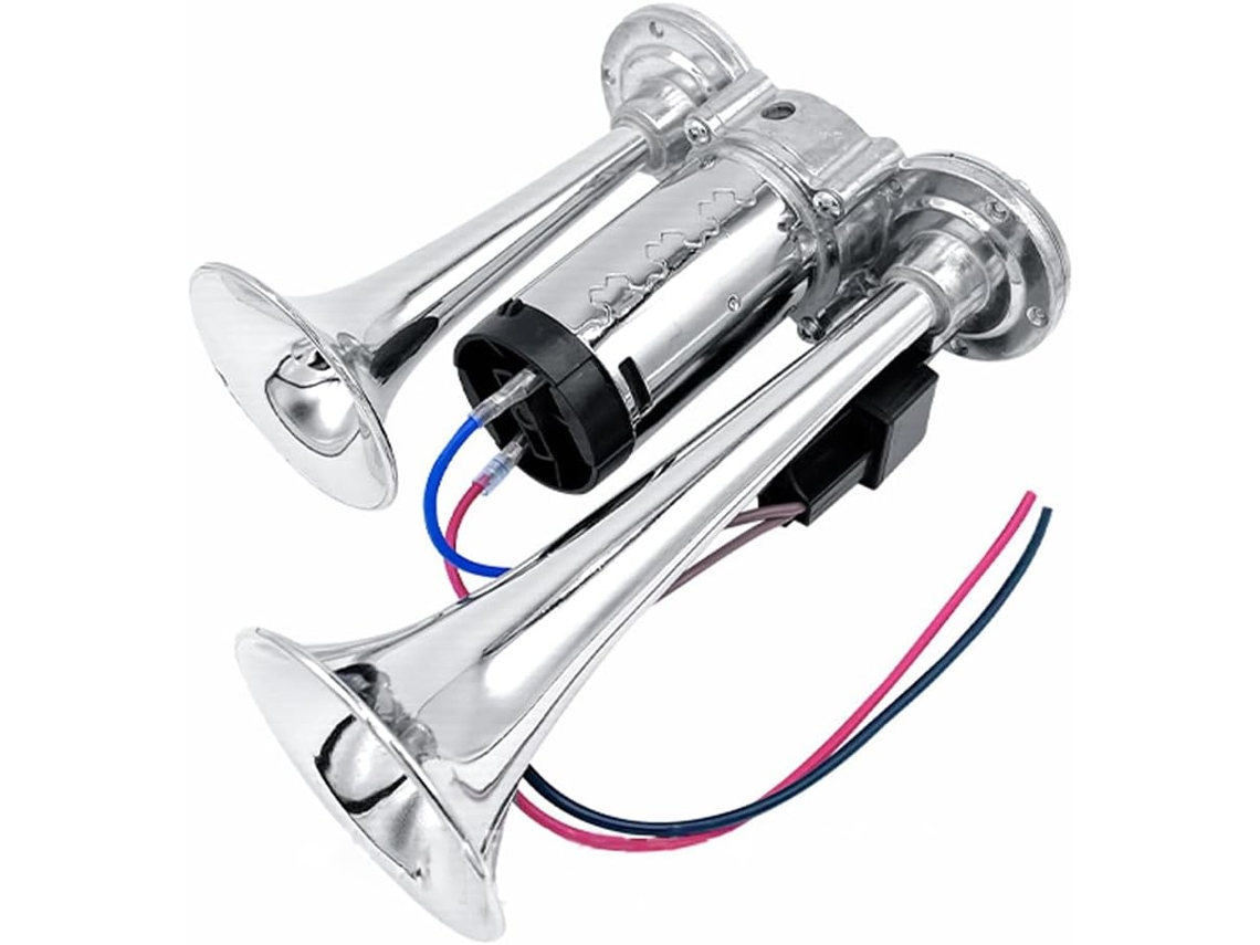 Kit De Buzinas Duplas 600db, Buzinas Superpotentes Com Compressor Universal Para Carros, Motocicletas, Caminhões, Trens