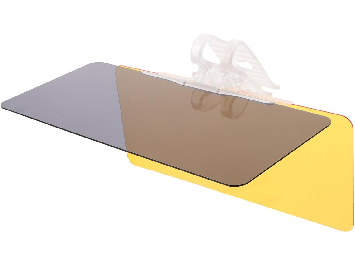 Extensão antirreflexo para viseira solar, para uso diurno e noturno em caminhonetes e SUVs.