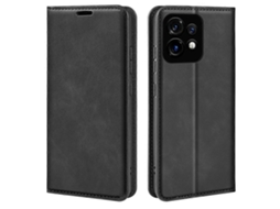 Capa De Couro Com Sucção Magnética Para Motorola Moto X40 Estilo Retrô