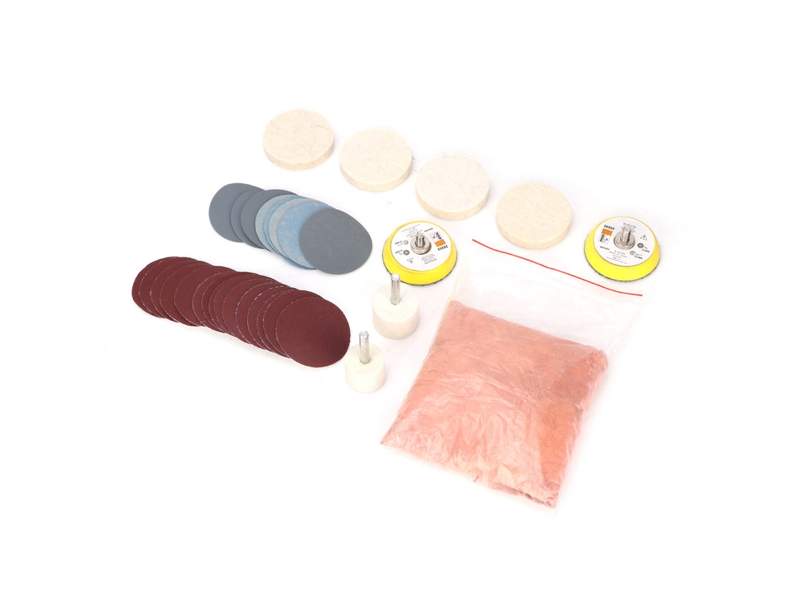 Kit De Polimento De Vidro Laxiscreed Para Reparação De Riscos Profundos Em Para-brisas