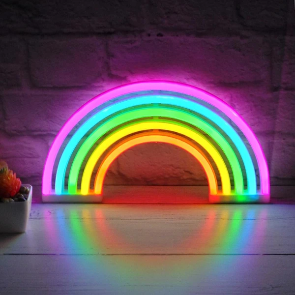 Lâmpada Led/ Luz Noturna Neon, Multicolorida Arco, Íris BRILVIBERA
