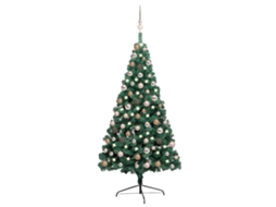 Artificial Half Christmas Tree, Artificial Half Christmas Trees Vidaxl Verde Pvc (150 Cm)