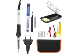 Orevant-conjunto De Soldadura Eléctrica Com 15 Peças 60w Com Temperatura Ajustável Ferramentas De Soldadura Plug Eu 220v Branco