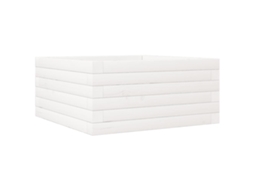 Garden Planter, Garden Planters Vidaxl Branco Madeira De Pinho (50 X 50 X 23 Cm)