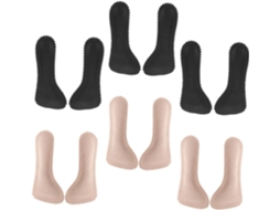 Conjunto De 12 Palmilhas Invisíveis Para Sapatos Salto Alto, Em Pu 3 4