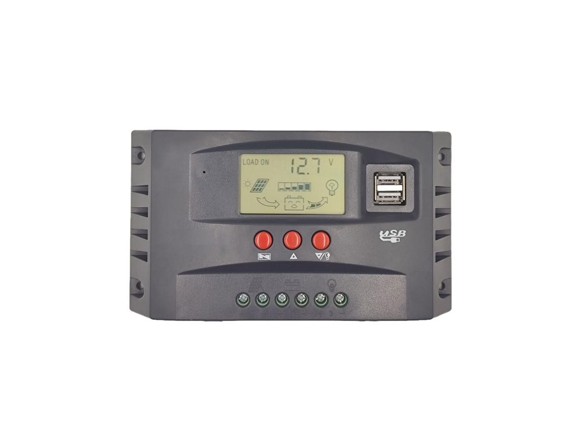 Controlador solar HKJ MPPT 12V/24V 30A com regulação automática