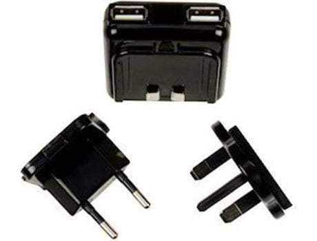 Carregador LOGIC3 Universal 2 USB Preto