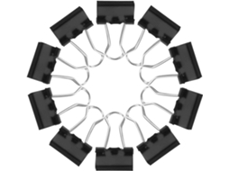 Clips De Aço Inoxidável Preto, Pacote Com 100 Unidades, Resistentes À Ferrugem, Para Professores E Marcadores De Livros