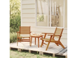 Cadeiras De Jardim 2 Pcs Madeira De Acácia Maciça Dkd Home Decor
