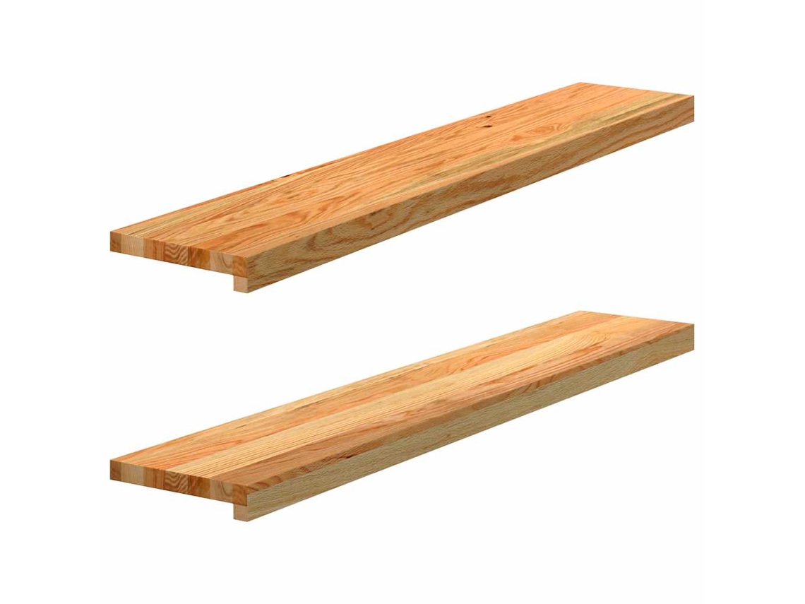 Vidaxl Soleiras Da Janela 2 Pcs 110x20x2 Cm Carvalho Castanho-claro