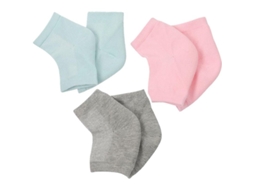 2026-calcetines Hidratantes De Gel Linjou, 3 Pares, Rosa+gris+azul Cian, Alivio Para Talones, Sin Punta, Unisex